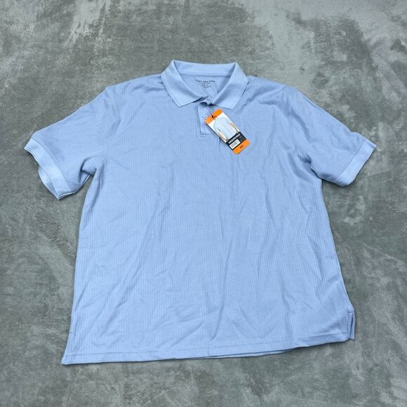 Marc New York XXL Sweater Polo Shirt Andrew Marc Light Blue a1217 - Picture 1 of 8